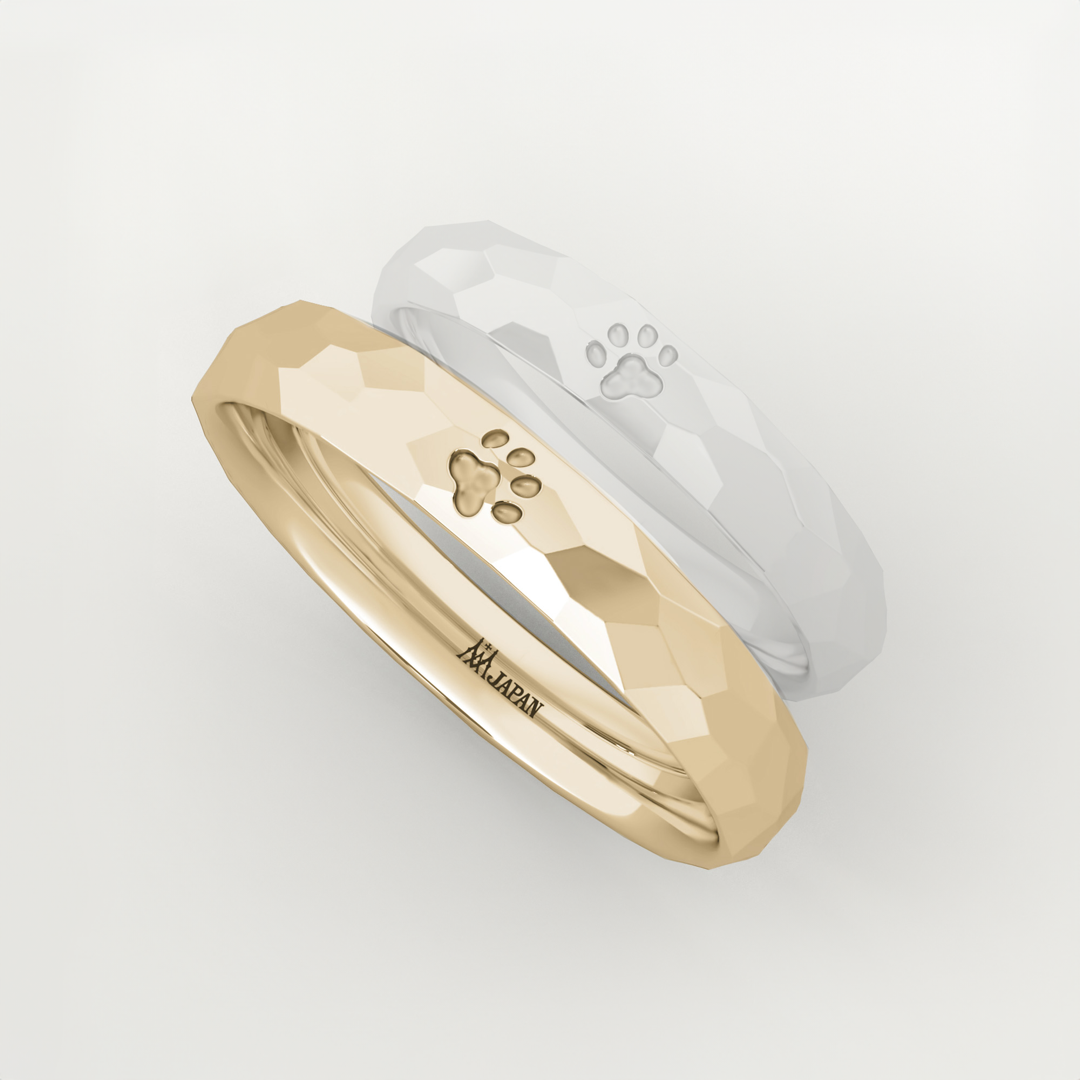 猫の結婚指輪（Vita del Gatto/man）｜猫が大好きな方へのマリッジリング