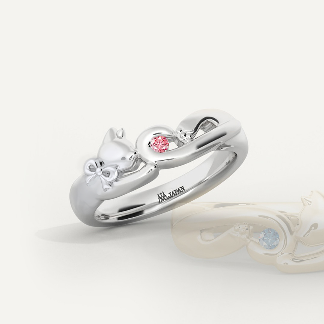 猫の結婚指輪（Coda del Gatto /woman）｜猫が大好きな方へのマリッジ