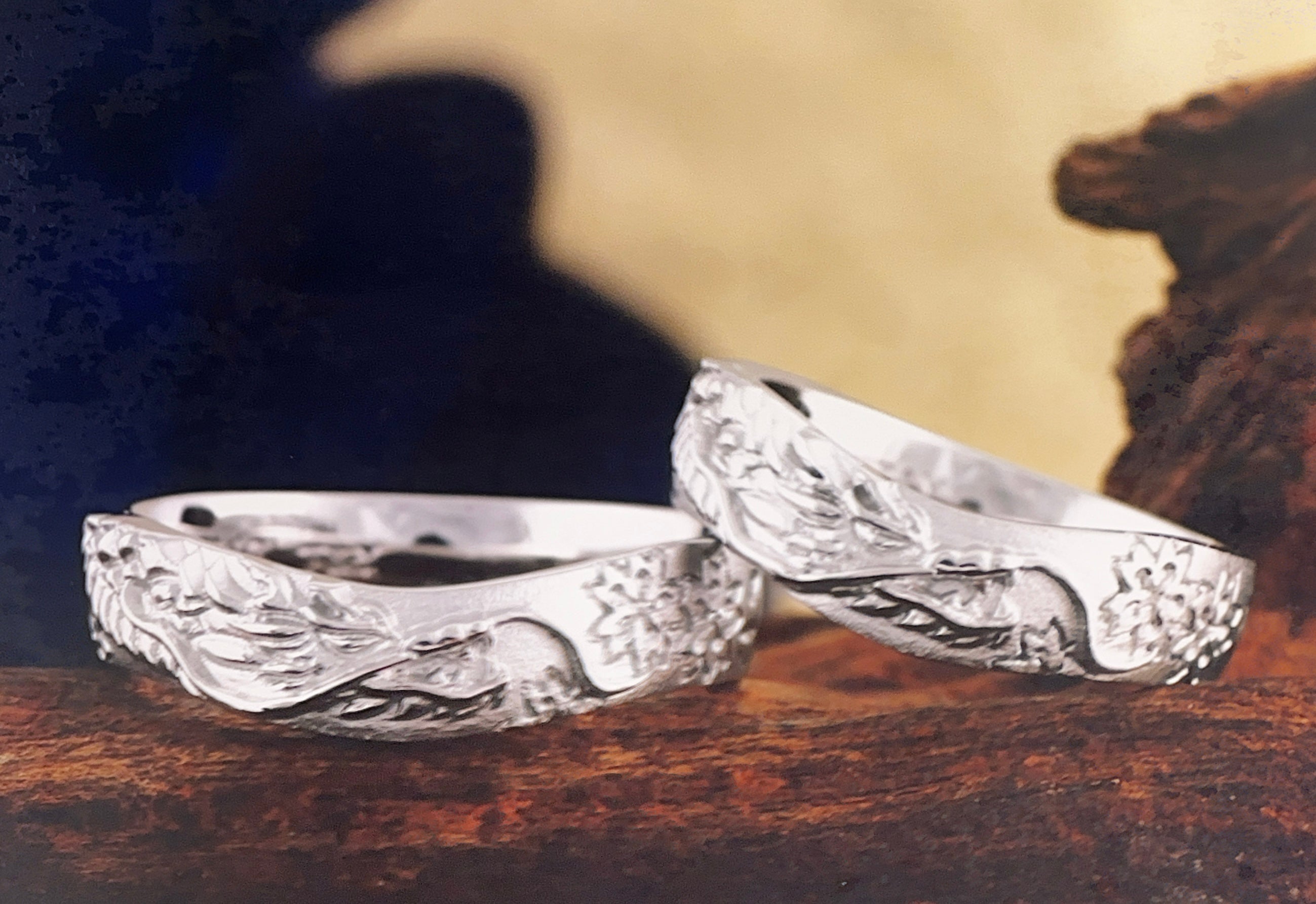 龍と桜で和なデザイン