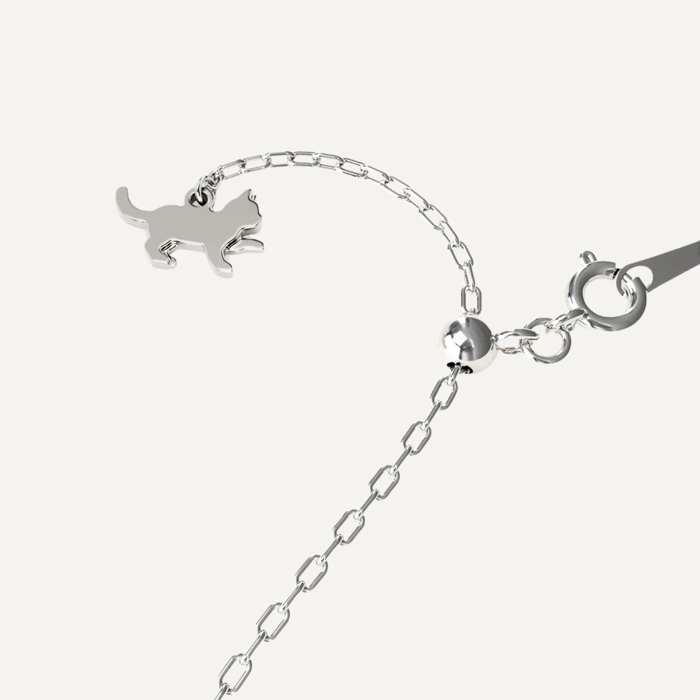 猫のネックレスチェーン（Milanese cerchio Chain/gatto）｜猫が大好き